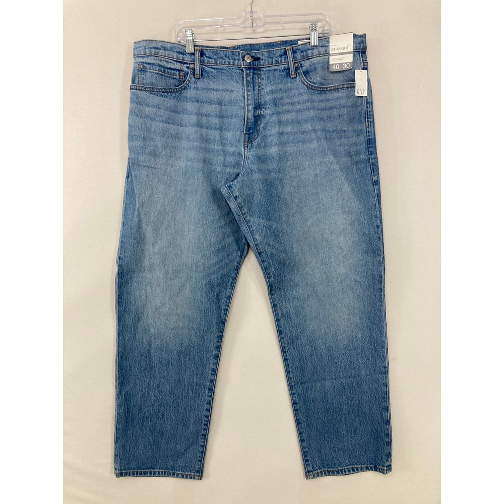 New Gap Mens Straight Leg GapFlex Jeans size‎ 40x30 Medium Wash Casual